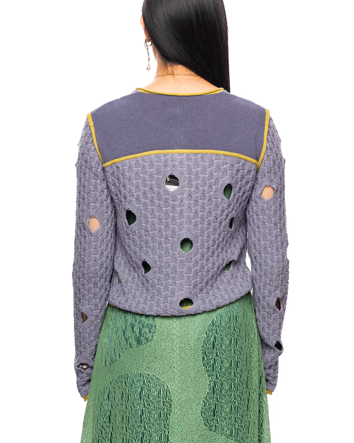 Reverse Seam Wholey Sweater Washed Blue