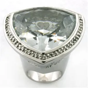 Ring AAA GRD CZ Clear LOA727 for Women Style Rhodium