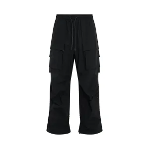 Side Puckering Pants in Black
