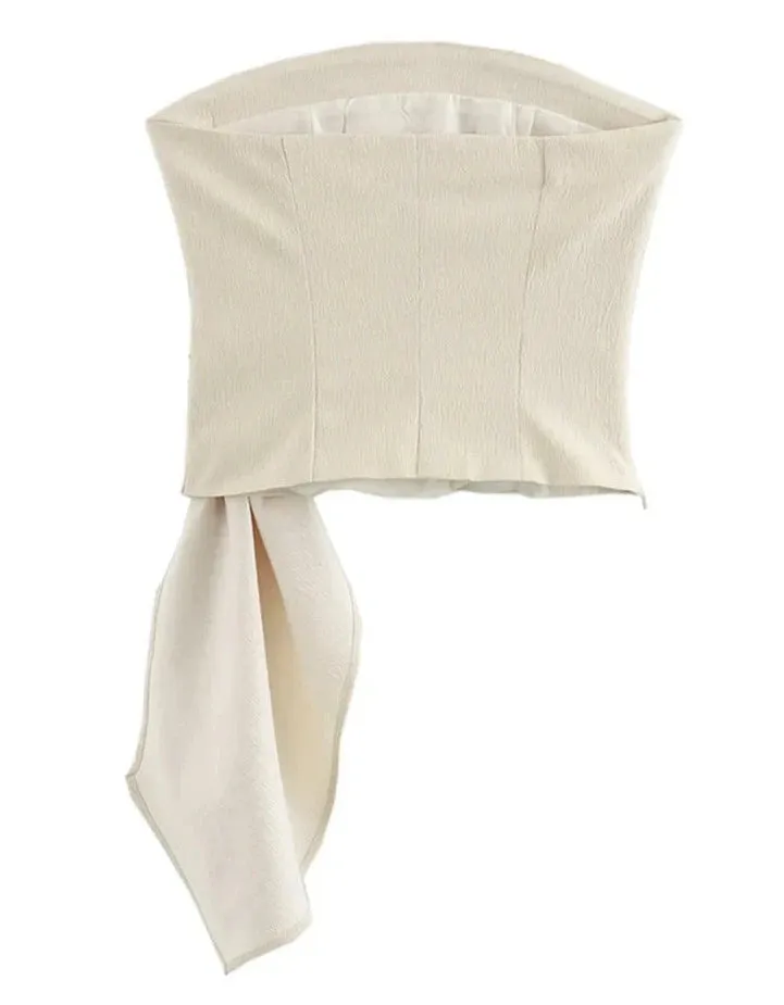 Simona - Flattering strapless structured top