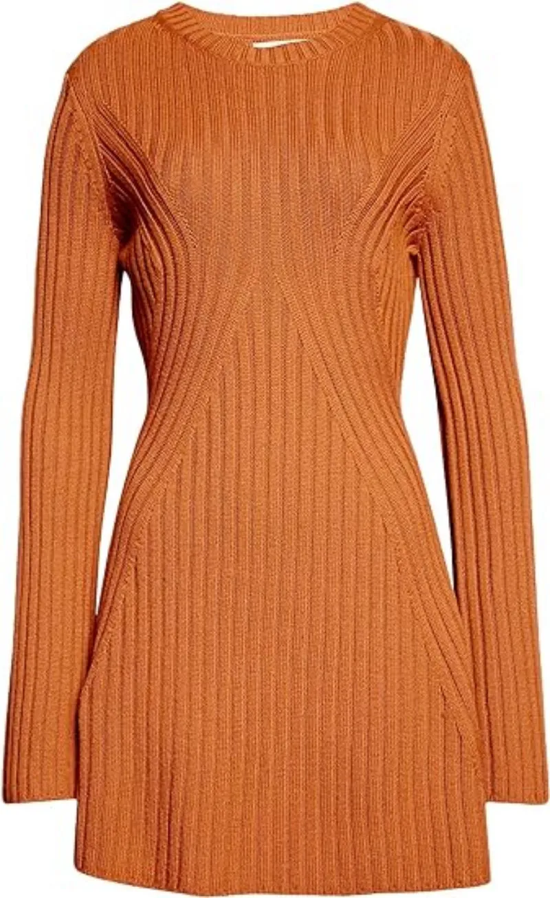 Simple Long-sleeved Dress