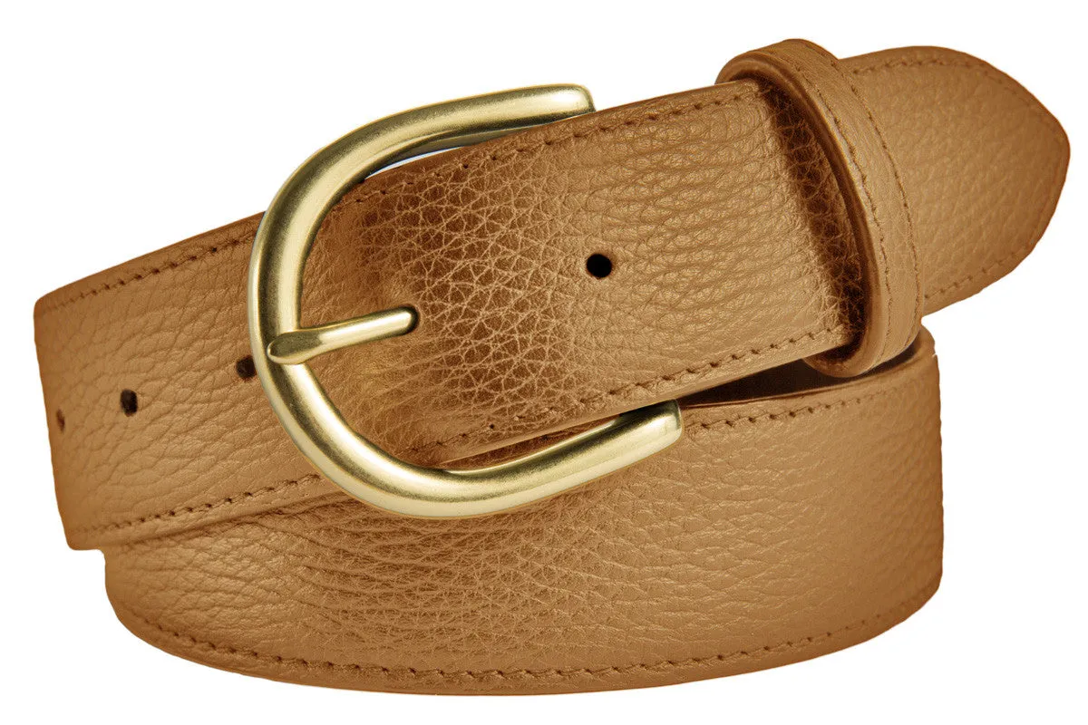 Soho Belt, (1.5") Gold Buckle