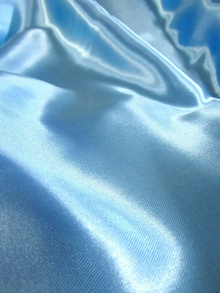 Solid Medium Weight Shiny Satin Fabric / Dusty Rose