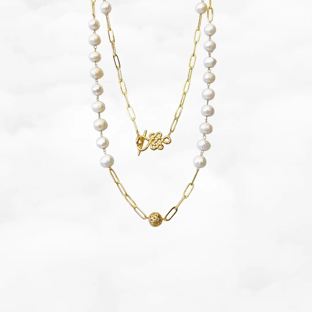The Cloud Long Pearl Necklace