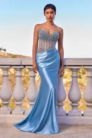 Tiana Embellished Maxi Gown (Blue)