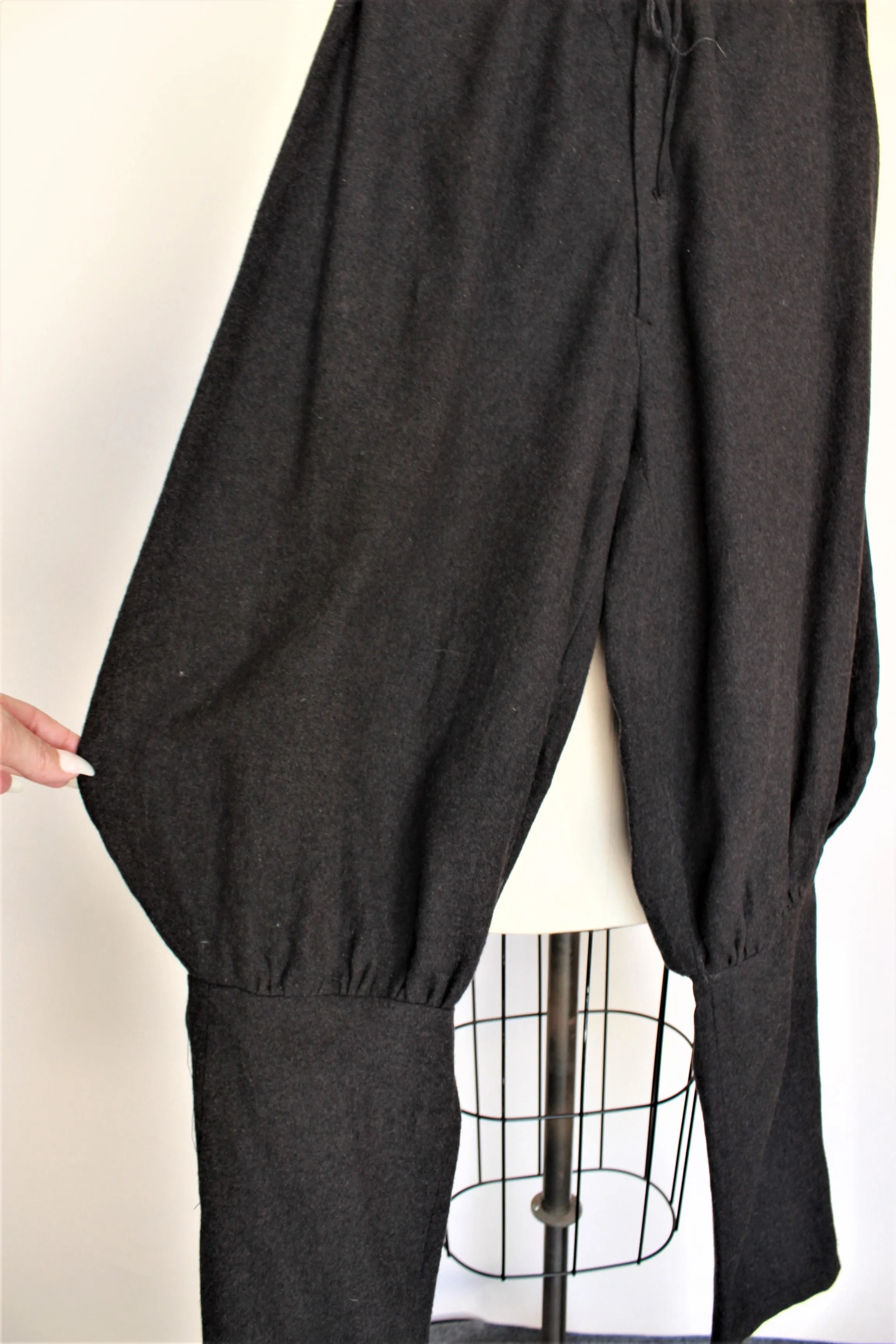 Vintage 1940s Gray Wool Jodhpurs