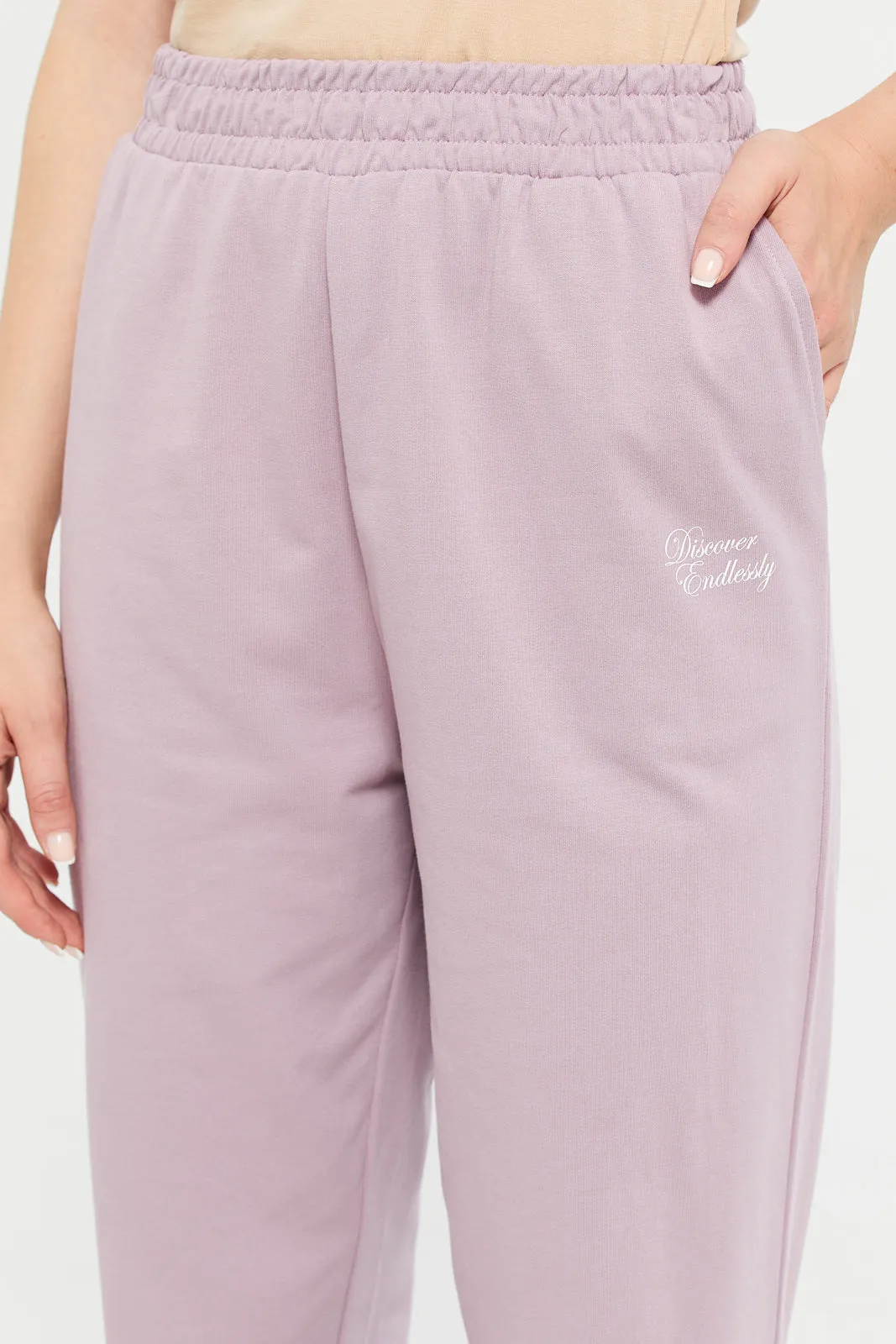 Women Mauve Jogger Pants