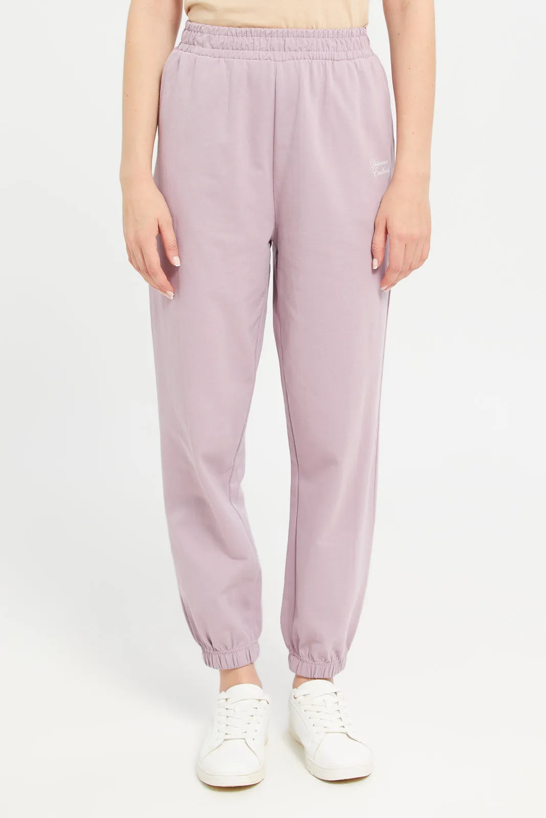 Women Mauve Jogger Pants