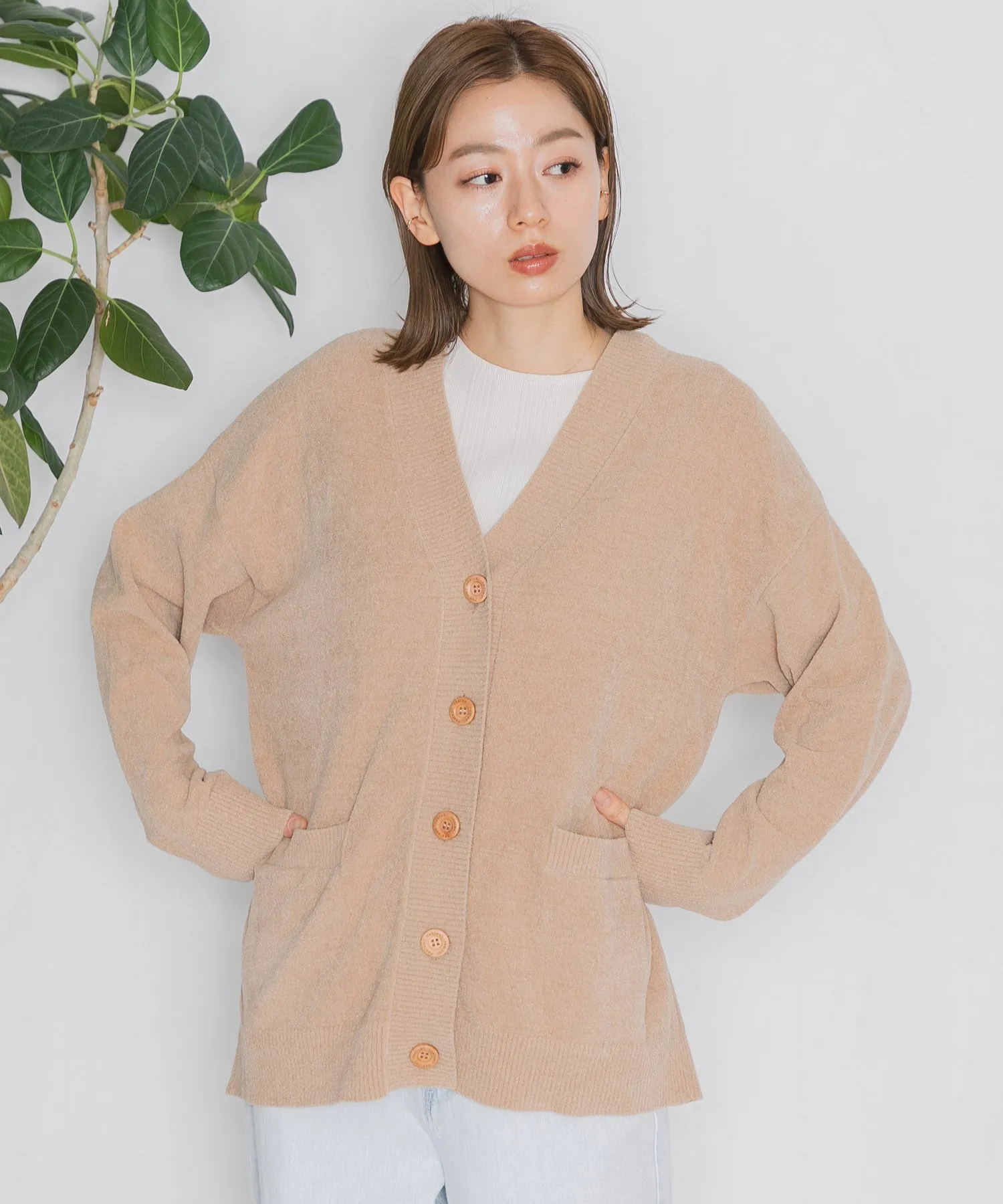 【WOMEN】nestwell KOEL - V NECK CARDIGAN -