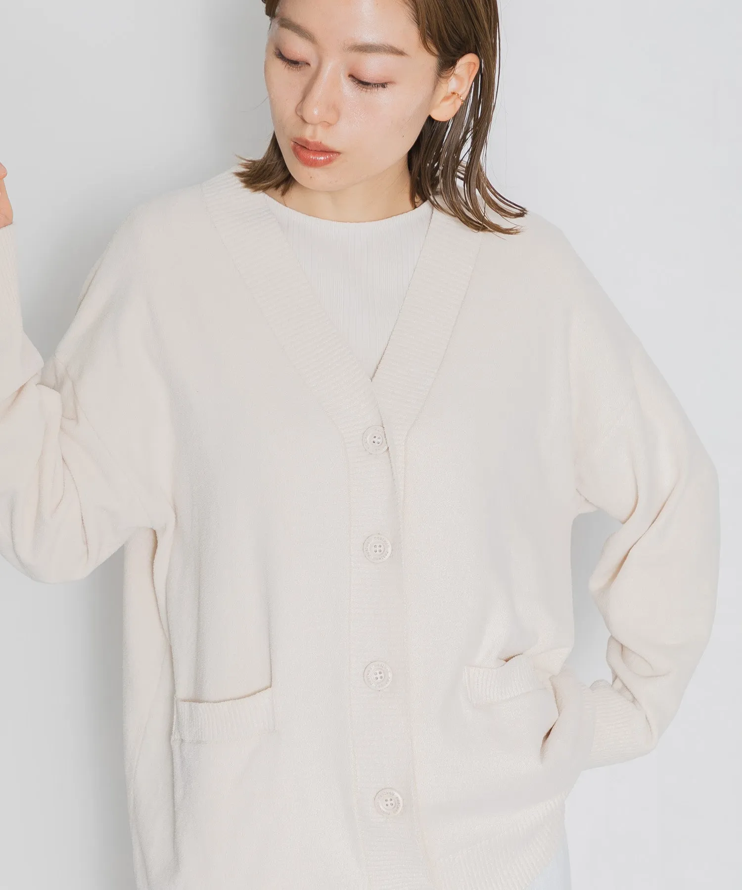 【WOMEN】nestwell KOEL - V NECK CARDIGAN -