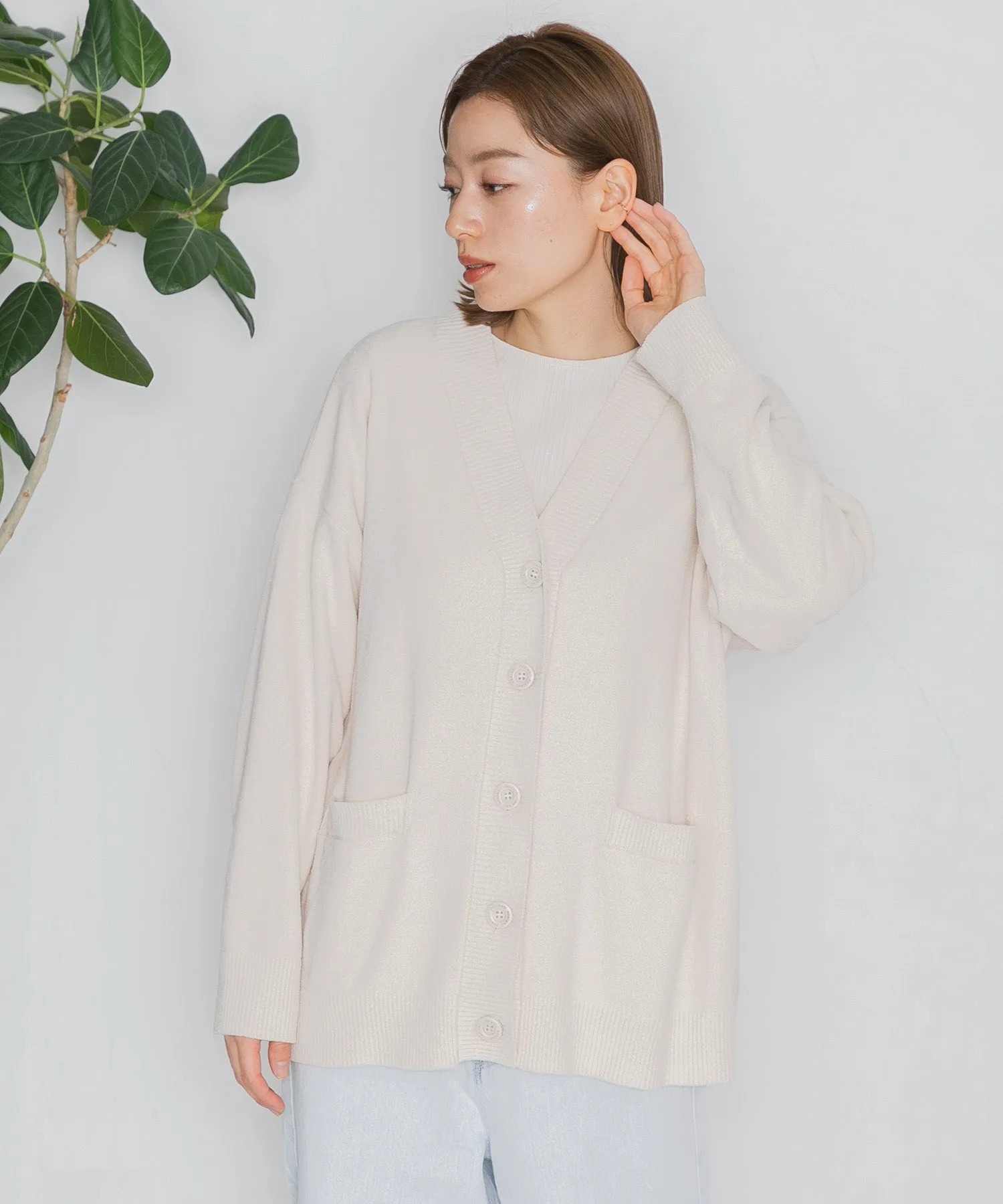 【WOMEN】nestwell KOEL - V NECK CARDIGAN -
