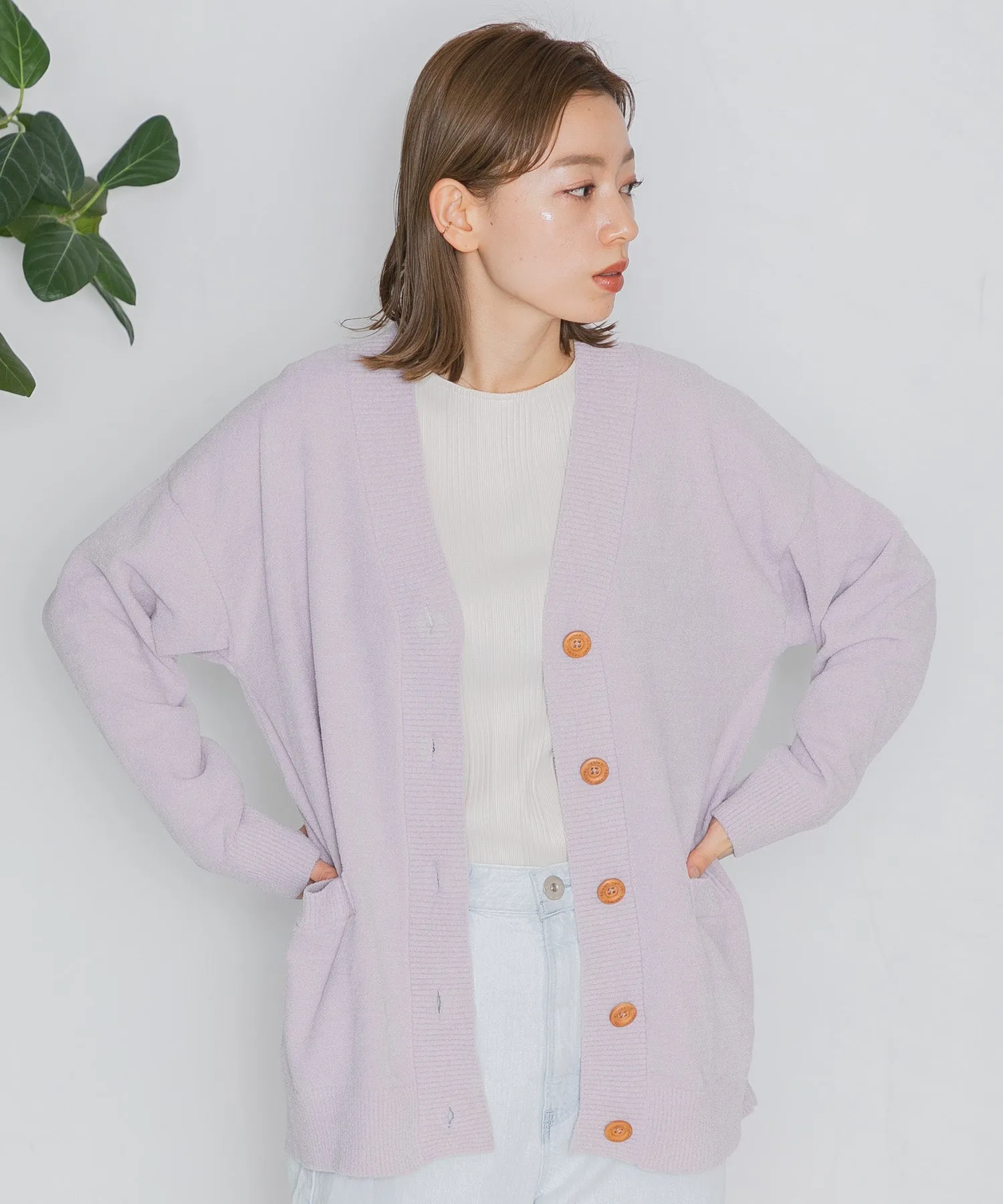 【WOMEN】nestwell KOEL - V NECK CARDIGAN -