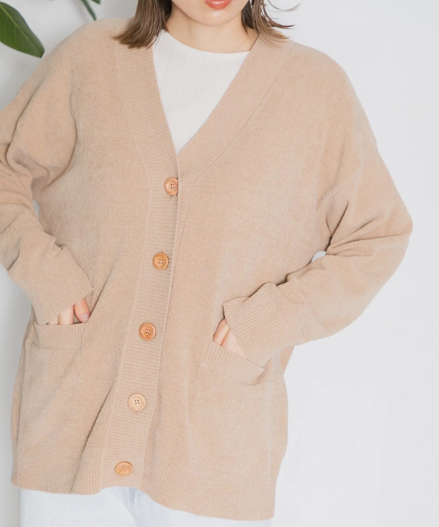 【WOMEN】nestwell KOEL - V NECK CARDIGAN -