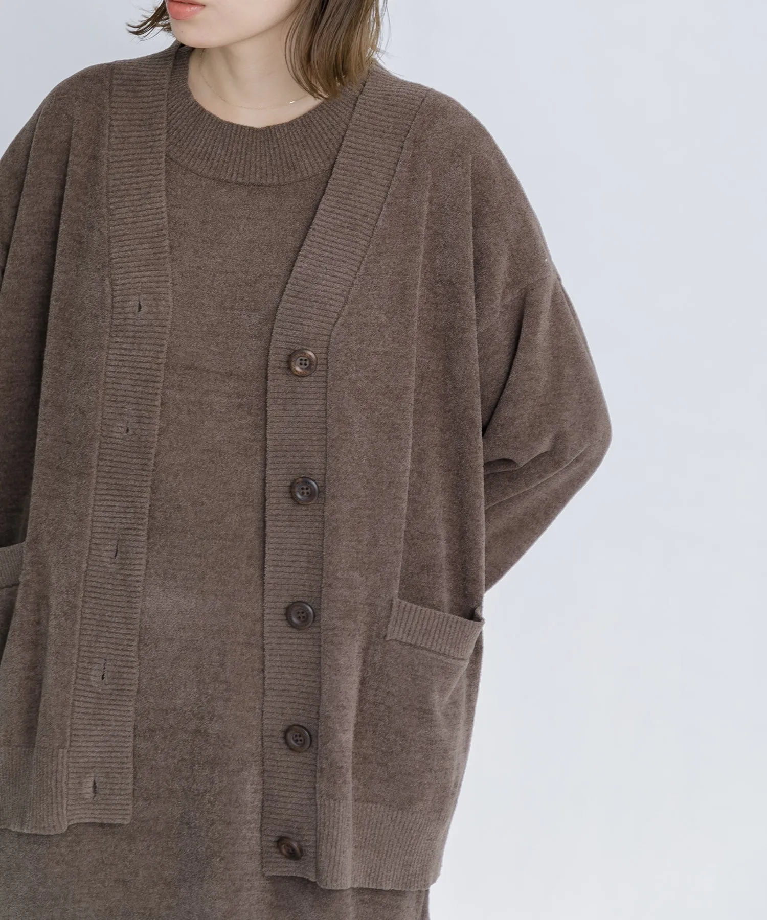 【WOMEN】nestwell KOEL - V NECK CARDIGAN -