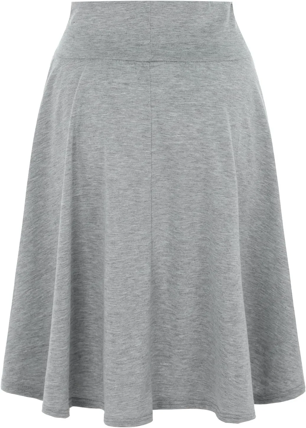 Women's Solid Color Casual High Waist Elastic Half Body Skirt Tulle Table Skirt