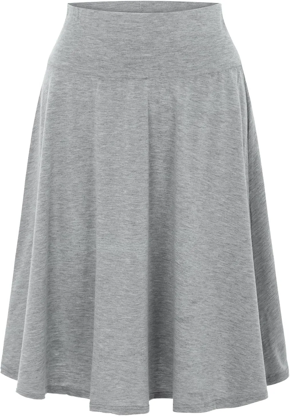 Women's Solid Color Casual High Waist Elastic Half Body Skirt Tulle Table Skirt