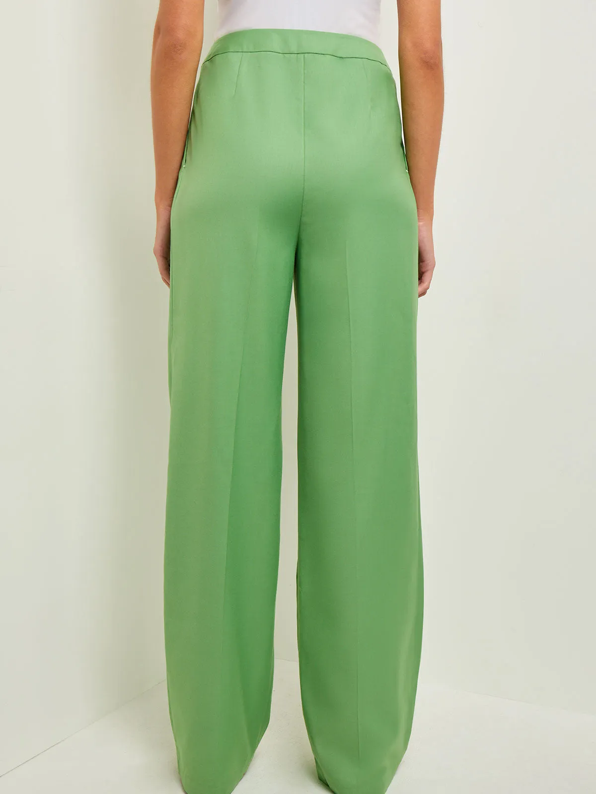 Zipper Fly Wide Leg Pants